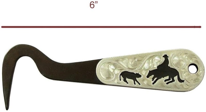 AJ Tack Antique Brown Steel Hoof Pick Cowboy Reining - Image 2