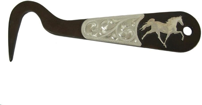 AJ Tack Antique Brown Steel Hoof Pick Cowboy Reining - Image 4