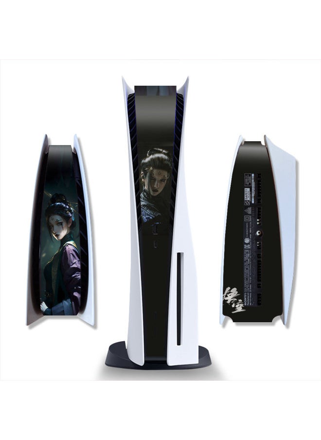 Generic PS5 Game Machine Sticker Black Myth Wukong Color Film Protective Film Optical Drive Digital Handle Color Sticker-Color:TN-PS5SDQB-0503  - Image 1
