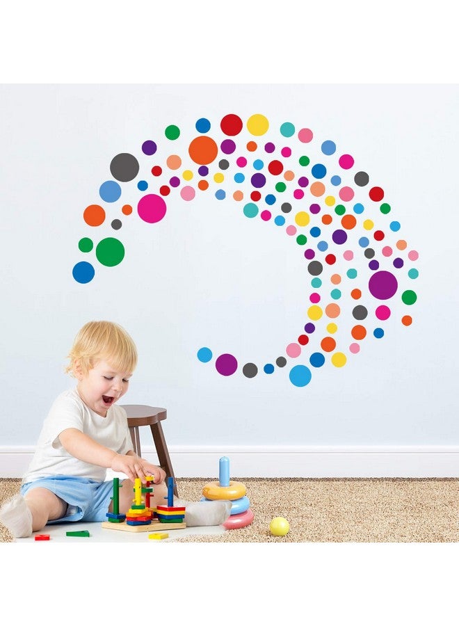 PARLAIM Wall Stickers For Bedroom Living Room, Polka Dot Wall Decals For Kids Boys And Girls (130 Circles) - Image 4