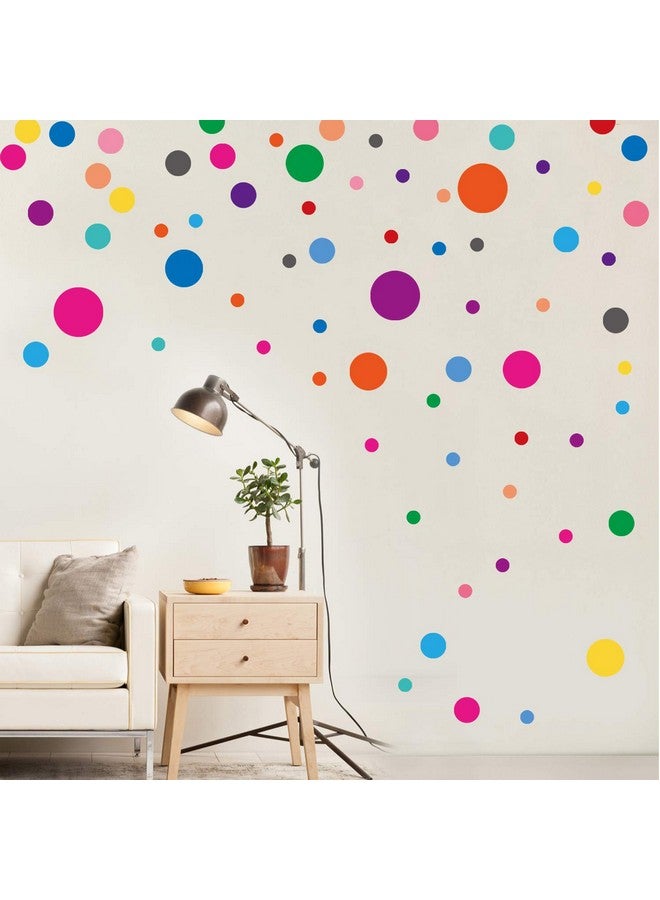 PARLAIM Wall Stickers For Bedroom Living Room, Polka Dot Wall Decals For Kids Boys And Girls (130 Circles) - Image 1