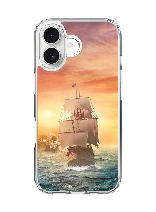 Stylizedd Classic Clear MagSafe Case for iPhone 17 , Hybrid Soft Case Flexible Edges Anti Drop TPU PC Gel Thin Transparent Cover [ Designed for iPhone 17 ] - Skull Island