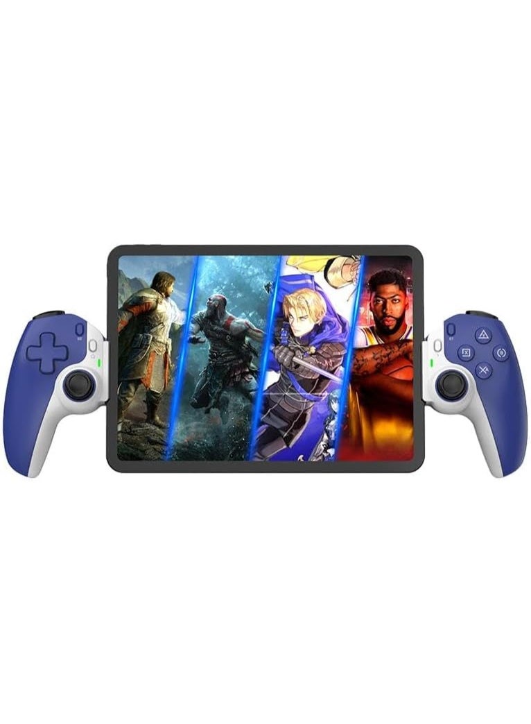 D9 Wireless Mobile Gaming Controller – Stretchable Bluetooth Gamepad for Smartphone, Switch, P3/P4 – Ergonomic Design (Blue) - Image 1