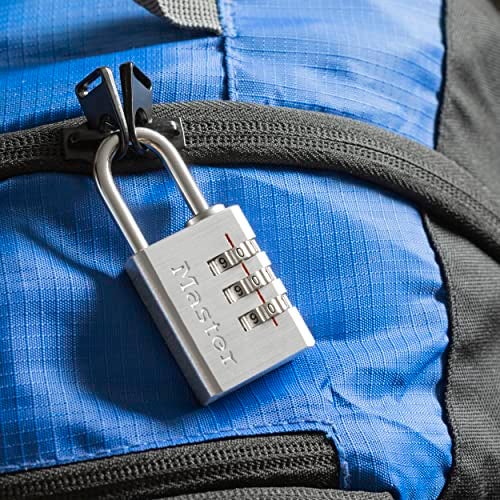 Master Lock 630D Luggage Lock, Brushed Aluminum, 1-3/16-inch Wide - Image 4