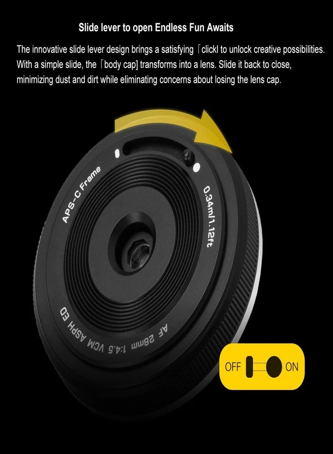 فيلتروكس عدسة فيلتروكس 28 مم F4.5 XF بانكيك ذات زاوية واسعة وإطار كامل مع تركيز تلقائي لكاميرات فوجي فيلم ذات حامل X-Mount: X-Pro3، X-S10، X-T20، X-T30، XT30II، X-T200، X-H2، X-H2S، X-T5، X-S20، X-T50، X-M5، X-E2S - Image 4