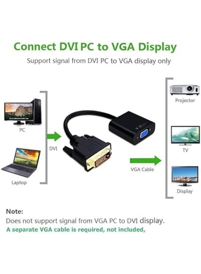 DVI to VGA Adapter – Connect PC to Monitors & Projectors - Image 2