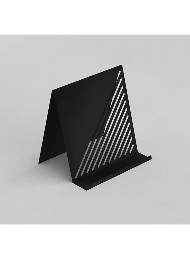 Sturdy Iron Reading Stand With Adjustable Height And Angle Black Multi Use Book Holder For Cookbooks Ipad Phones Textbooks Magazines Music Books Desk Organizer For Home Or Office Use - Image 1