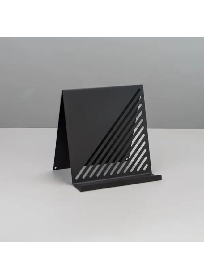 Sturdy Iron Reading Stand With Adjustable Height And Angle Black Multi Use Book Holder For Cookbooks Ipad Phones Textbooks Magazines Music Books Desk Organizer For Home Or Office Use - Image 4