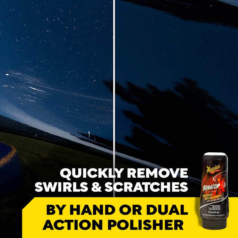 ميجواير Meguiar's ScratchX Car Paint Scratch Remover, 207ml – New Formula with Micro-Abrasive Technology for Quick & Safe Removal of Fine Scratches, Swirls & Blemishes, Clear Coat Safe, Adds Wax Protection - Image 4