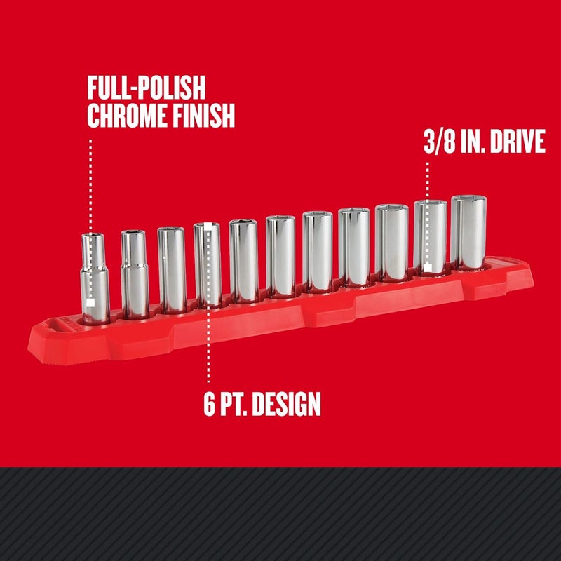 CRAFTSMAN CRAFTSMAN Socket Set Metric 38 Drive 6 Pt 11Piece CMMT12045  - Image 3