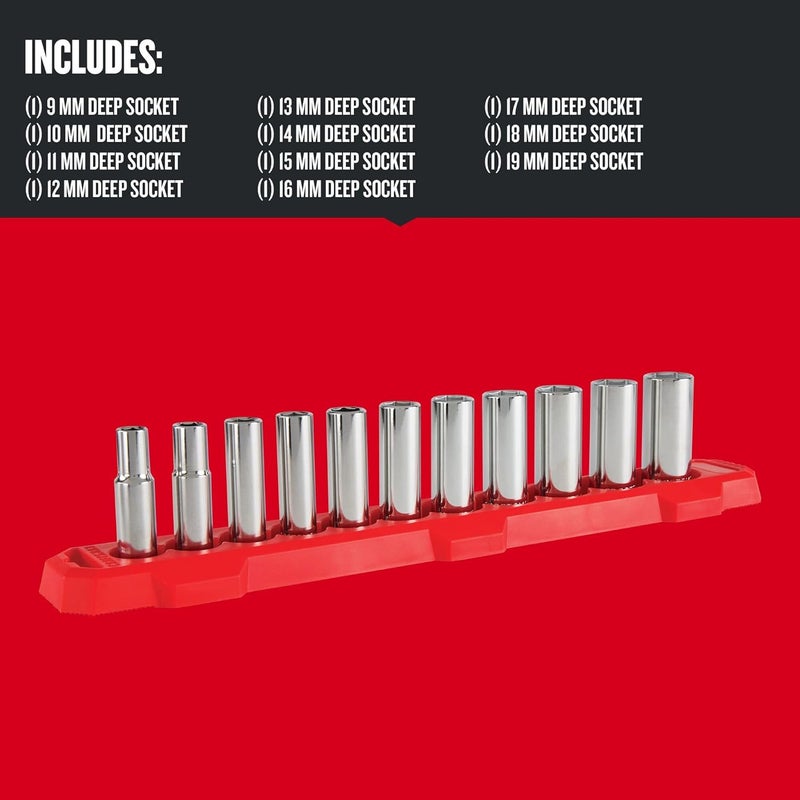 CRAFTSMAN CRAFTSMAN Socket Set Metric 38 Drive 6 Pt 11Piece CMMT12045  - Image 2