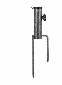Excefore Beach Umbrella Sand Anchor, Steel Anchor Beach Umbrella Heavy Duty Metal Ground Grass Auger Holder Stands for Outdoor Summer Beach Garden Lawn Yard for Use in Flag, Umbrella, Fishing Rod (Black)  - Image 1