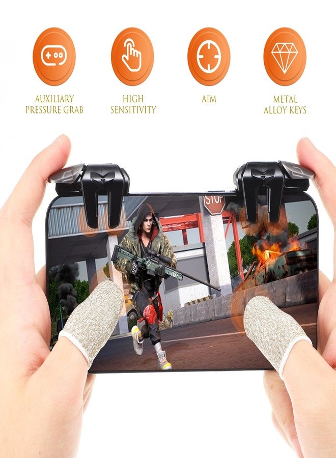 ARTIBETTER Mobile Game Controller Trigger Buttons for Phones with Control Sticks 3 Pairs Gaming Triggers Compatible with Android and iOS Mobile Phone Game Controllers - Image 2