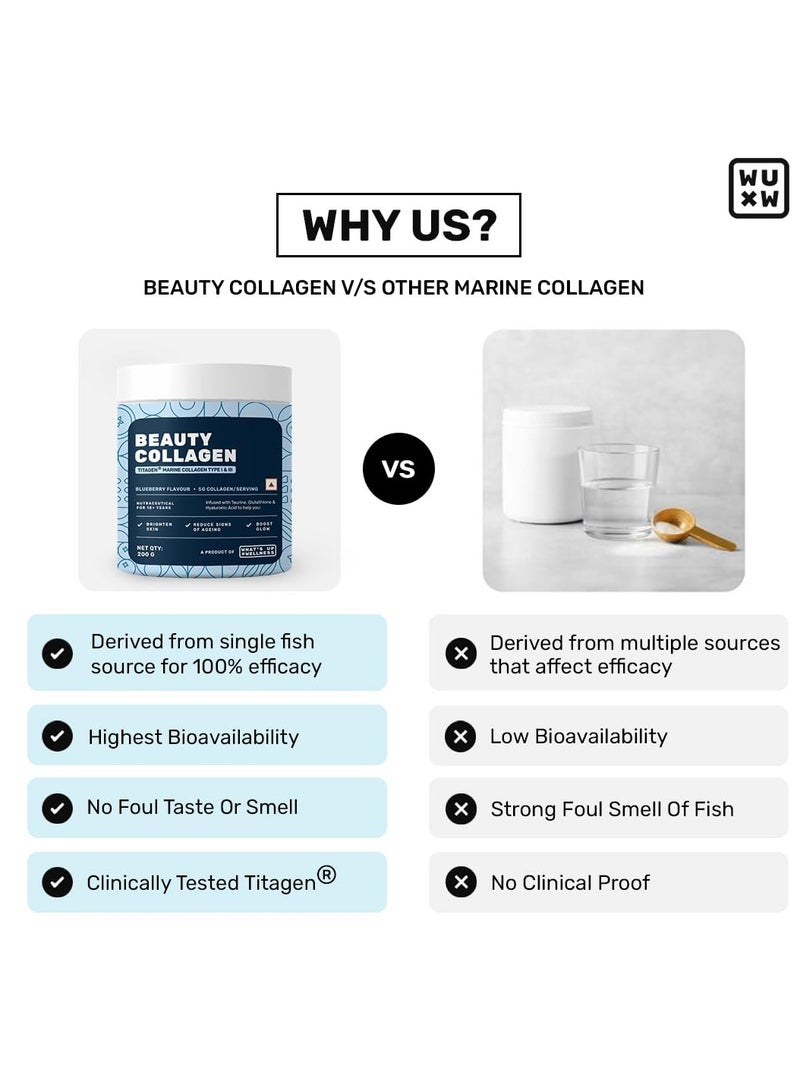 واتس أب كولاجين الجمال بنكهة التوت الأزرق 200 غرام - Image 2