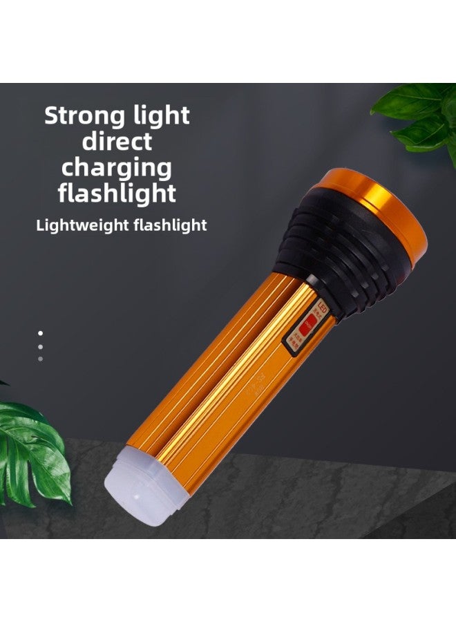 Strong Light Flashlight Aluminum Alloy Led Rechargeable Mini Flashlight Waterproof Multifunctional Outdoor Hiking Lighting-Product Specifications:S-7680 Model With Measuring Light  - Image 3