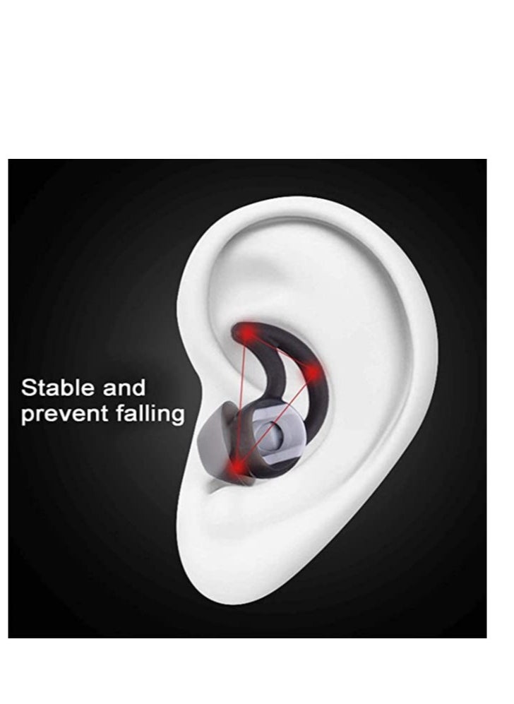 KASTWAVE Replacement Noise Cancelling Silicone Earbuds, Double Flange Earplug Tips 3 Pairs Size S M L for Bose QC30 Quiet Control 30 QC20 SIE2 IE3 Soundsport Wireless Earphones (Black)  - Image 2