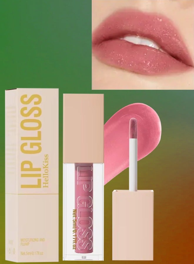 HelloKiss Ultra Glossy Lip Gloss Moisturizing Plump Moist Soft Lip Lifter Gloss Light Fine Texture Lipstick Lip Color Lip Oil Lip Gloss Plumper Volumizing lip Makeup Lip Gloss Oil 05 - Image 1