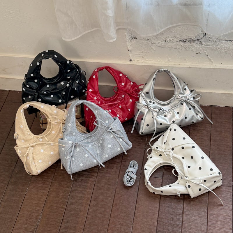 Women's Polka Dot PU Crossbody Bag - Image 4