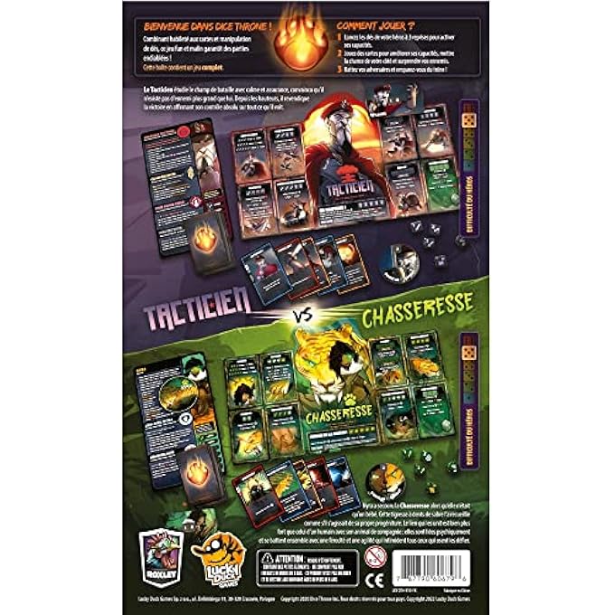 لاكي داك جيمز ألعاب البطة المحظوظة | عرش النرد: تكتيكي مقابل الصياد | لعبة لوحية للكبار والأطفال | لعبة استراتيجية | النرد والقوة القتال | 2 لاعبين | 20 إلى 40 دقيقة | الإنكليزية - Image 4