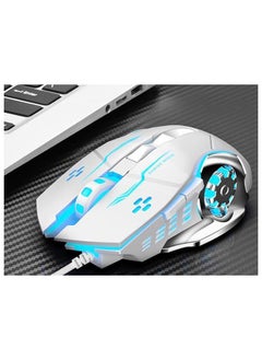 White S20 USB Wired Gaming Mouse Programmable 2400DPI Optical Ergonomic Mouse with 4-color Breathing Light for PC Laptop White - pzsku/Z740209308A43071443ACZ/45/_/1697124997/bfa93775-3106-4db2-8fc8-2b6f0cc19af0