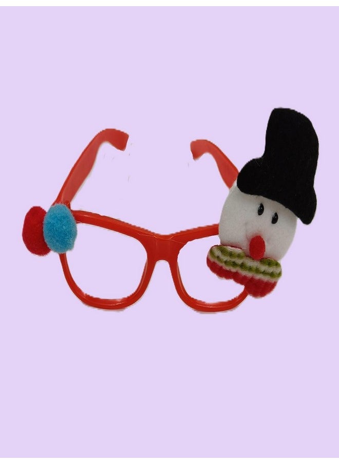 BookMyCostume - BookMyCostume Christmas Accessory Combo for Boys- Christmas Snowman Santa Eye Glasses Prop with Santa Cap & Beard for Boys - Image 1