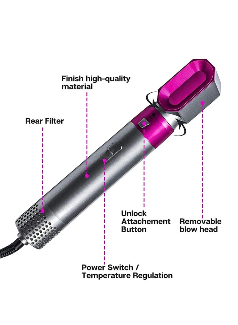 Curling Iron 5 in 1 multifunctional, hair dryer ,hair curler brush , hot air brush ,rotating brush portable - Image 5