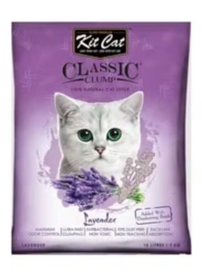 Kit Cat Classic Clump Lavender Cat