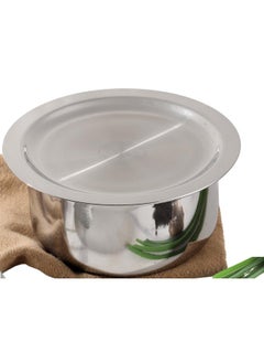 VINOD Vinod Platinum Triply Stainless Steel Tope with Stainless Steel Lid 3.5 litres Capacity (20 cm Diameter) - Silver (Induction and Gas Stove Friendly), 5 Years Warranty  - Image 1
