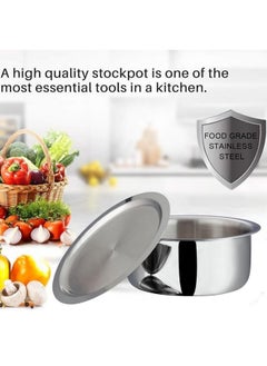 VINOD Vinod Platinum Triply Stainless Steel Tope with Stainless Steel Lid 3.5 litres Capacity (20 cm Diameter) - Silver (Induction and Gas Stove Friendly), 5 Years Warranty  - Image 5
