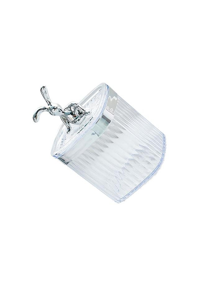 Thoraya Toothpick Holder Large Capacity Fashion Look Toothpick Container Storage Box Jar for Home Restaurant Transparent  - Image 3