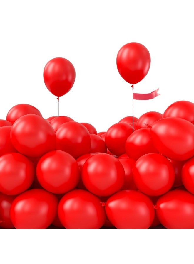TOY GARDEN 50 PCS Chrome Metallic Red Balloons Latex Bulk Party Decorations Supply Kit High-Shine Glossy Balloons for Valentines Weddings Events - Image 2