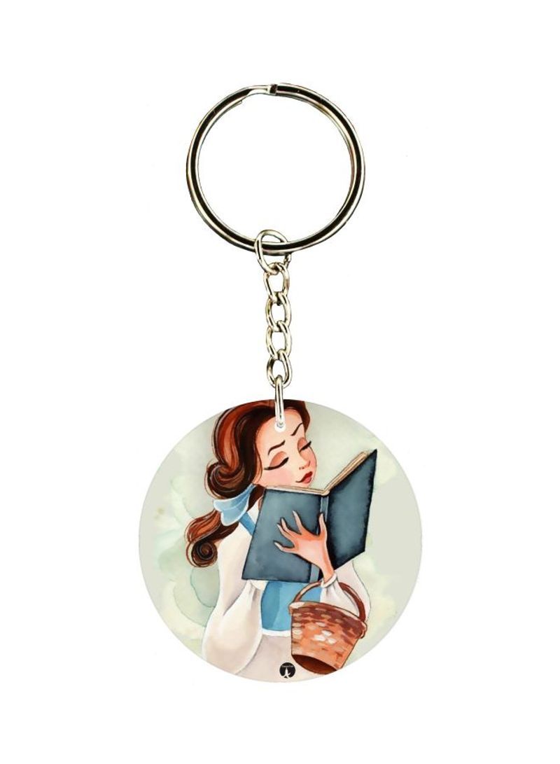Cartoon Printed Double Sided Keychain