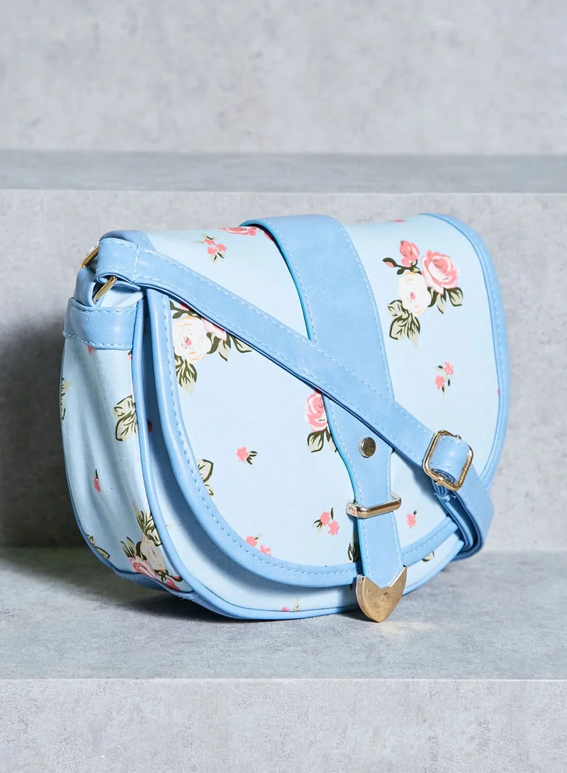 Ginger Floral Flap Over Crossbody