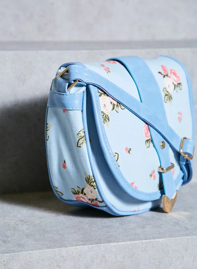 Ginger Floral Flap Over Crossbody