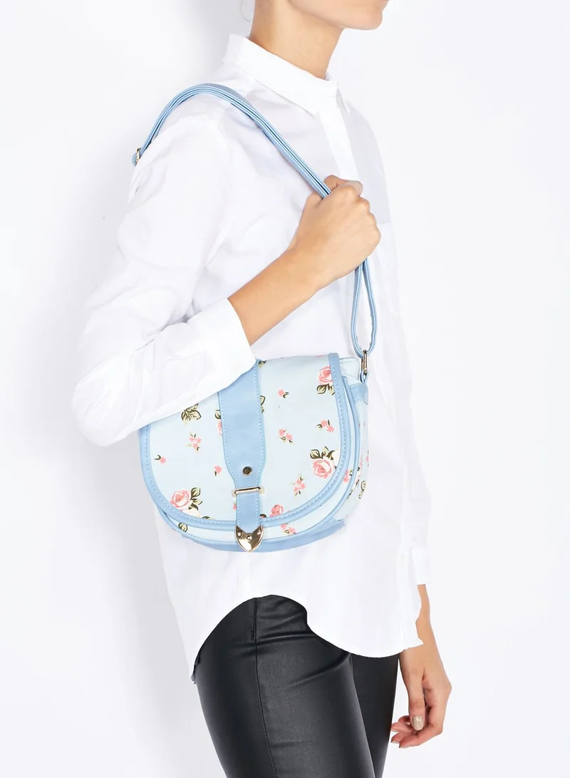 Ginger Floral Flap Over Crossbody