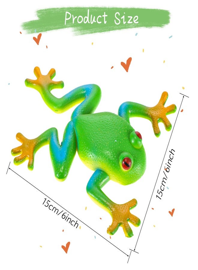 Chalyna 3 Pcs Passover Frog Toys Rubber Frogs for Kids Realistic Amphibian Figurines Simulation Animal Model Soft Stretchy Spoof Vent Stress Toy Animal Party Decor Passover for Relief Seder Gifts - Image 3