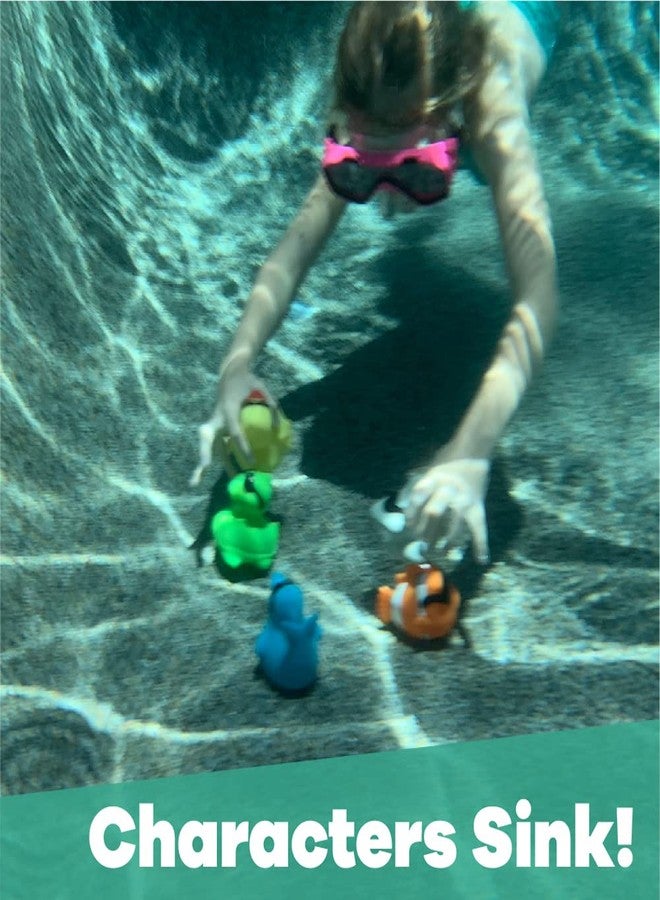 GAME 44596-BB DivePals Ocean Friends 6-Piece Dive Characters Kids Pool Toy, Assorted - Image 4