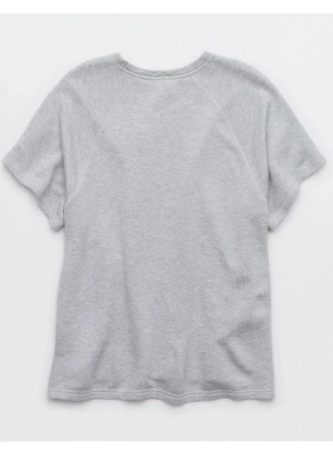 آري من امريكان ايجل OFFLINE By Aerie Stretch Flex Oversized T-Shirt