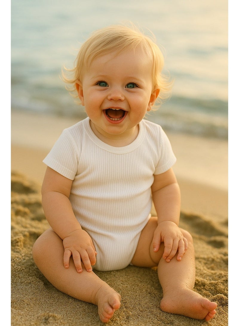 Oceakids Ribbed Bamboo Bodysuit - Image 1