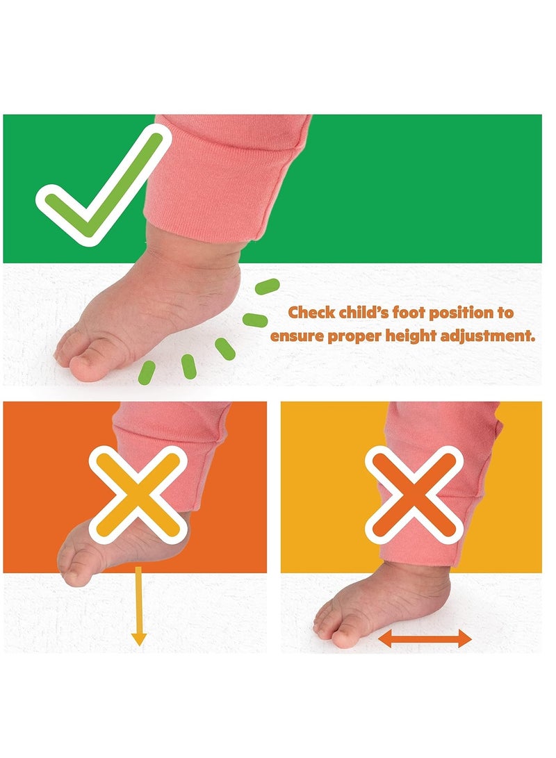 Bright Starts Bright Starts Bounce Bounce Baby 2-in-1 Activity Jumper & Table - Playful Palms - Image 2