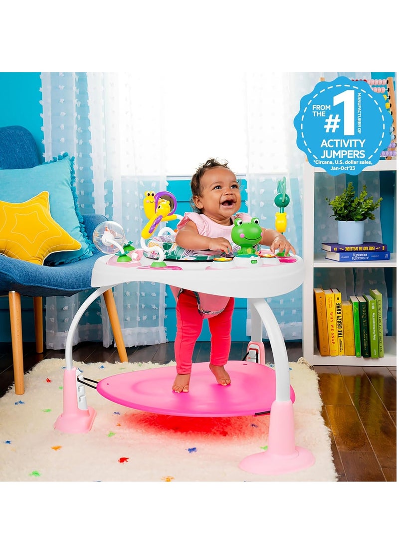 Bright Starts Bright Starts Bounce Bounce Baby 2-in-1 Activity Jumper & Table - Playful Palms - Image 3