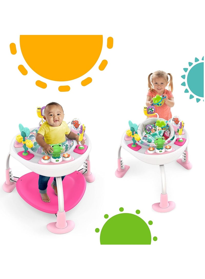 Bright Starts Bright Starts Bounce Bounce Baby 2-in-1 Activity Jumper & Table - Playful Palms - Image 5