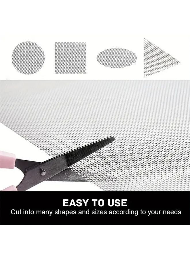 304 Stainless Steel Fine Mesh Wire Grey 39 37in x 78 74in Heavy Duty Metal Netting - Image 3