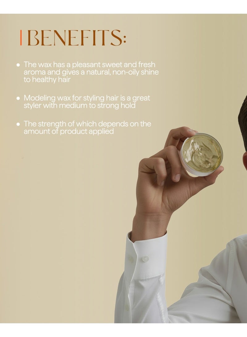 بادرا شمع تصفيف الشعر | تثبيت متوسط ​​إلى قوي | يساعد على تكثيف الشعر | يمنح الشعر ملمسًا وكثافةً، 60 غرامً للجنسين - Image 3
