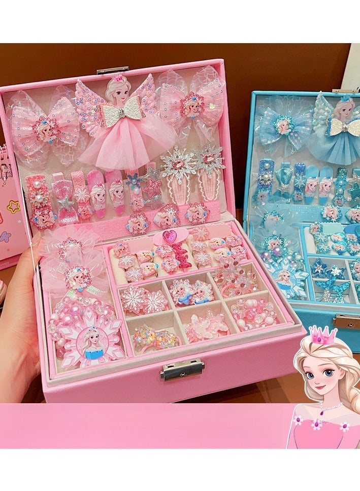 Princess Hair Accessories Gift Box Set, Girl's Exquisite Birthday Jewelry Box - Image 2