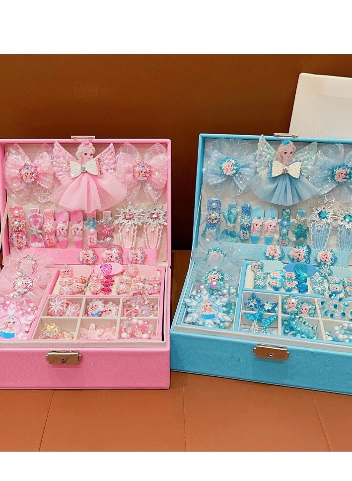 Princess Hair Accessories Gift Box Set, Girl's Exquisite Birthday Jewelry Box - Image 4