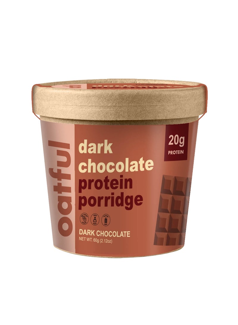Oatful Dark Chocolate Protein Porridge Cups 60g  - Image 1