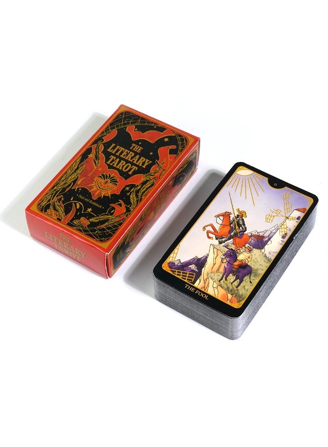 NIBEMINENT 78 Cards "Literary Tarot Classic Edition" Tarot Deck Set Unveiling the Mysteries of Classic Literature Party Table Game Interactive Board Game - Image 4