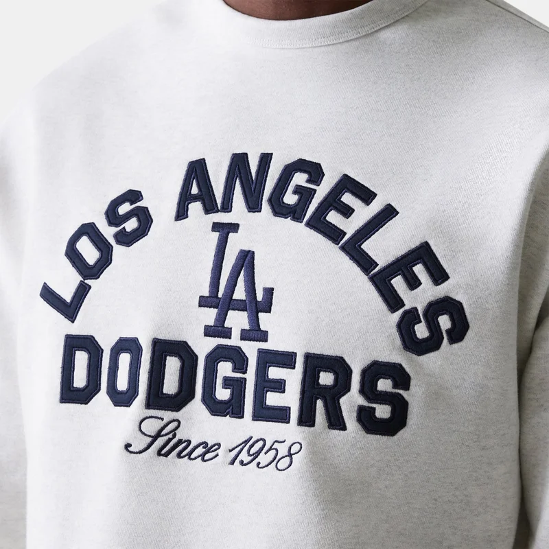NEW ERA Grey Men's MLB Los Angeles Dodgers Heritage Sweater for Men | Best Price UAE