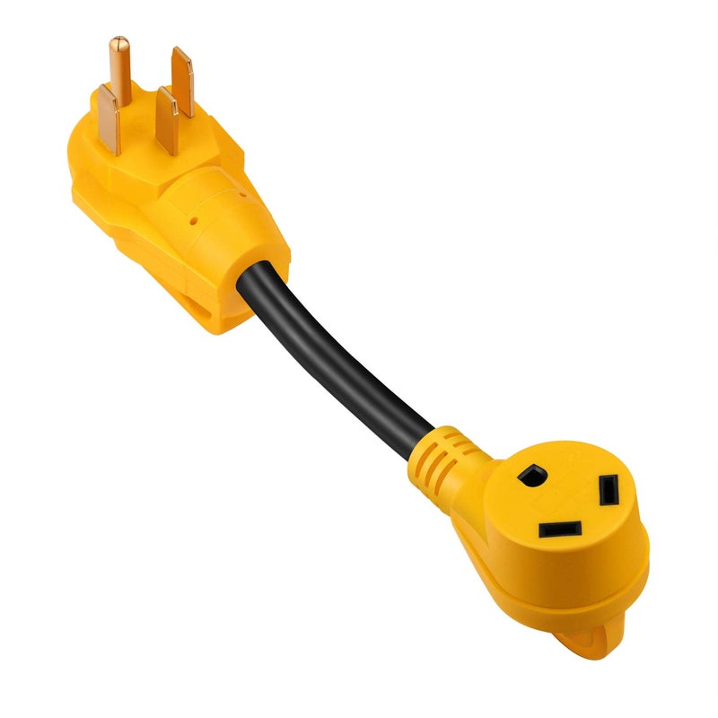 Manshan,50 Amp to 30 Amp RV Adapter, Heavy Duty, Durable and Safer Plug with an Easier Grip and LED Indicator Light - Image 3